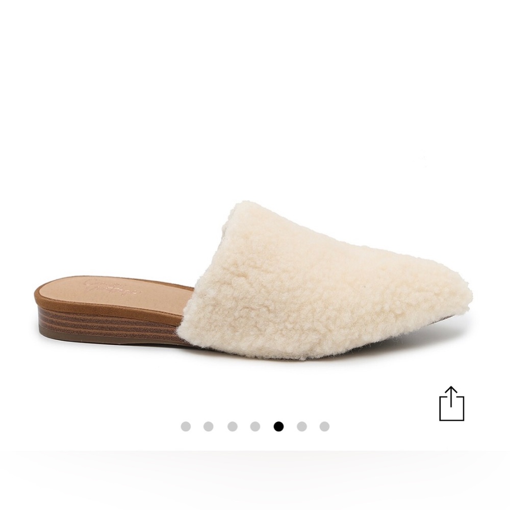 NEW (no box) Crown Vintage Faux Fur Mules Sz6.5